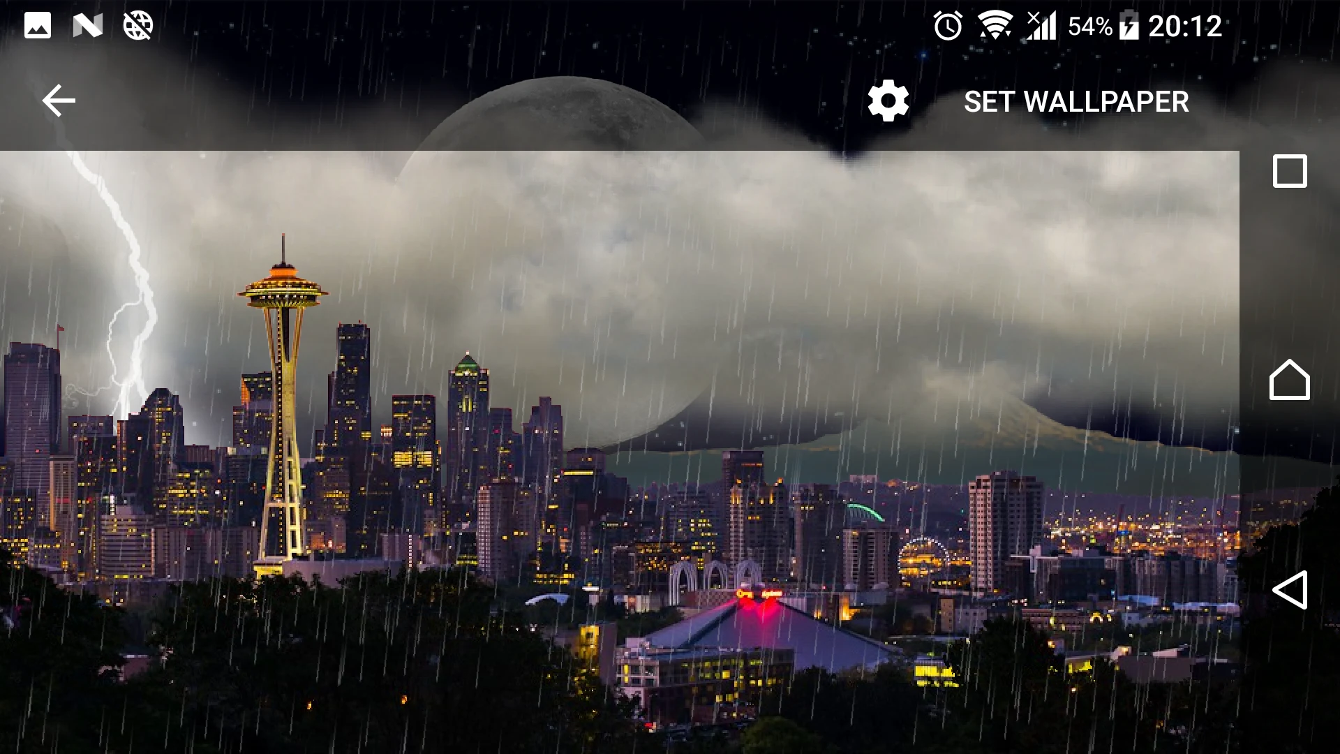Thunderstorm Seattle - LWP screenshot