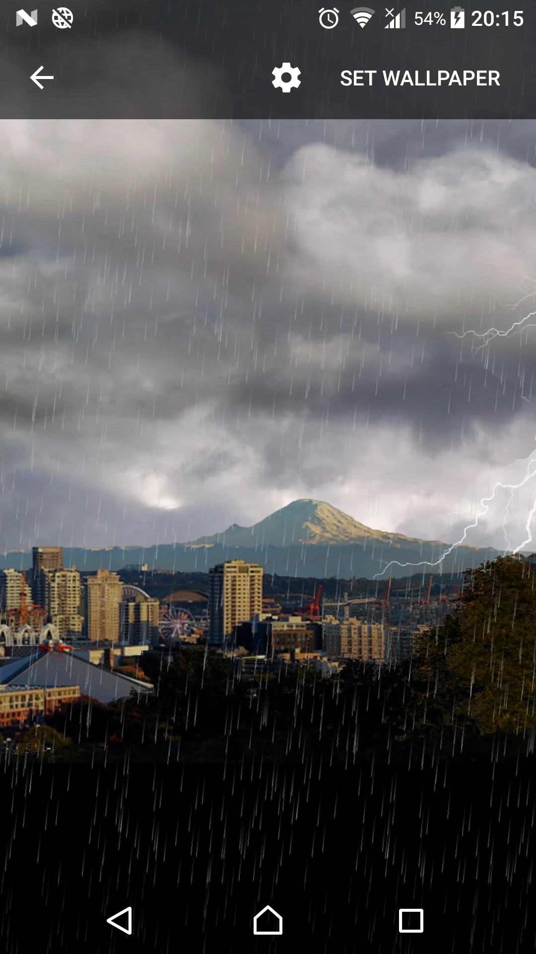 Thunderstorm Seattle - LWP screenshot